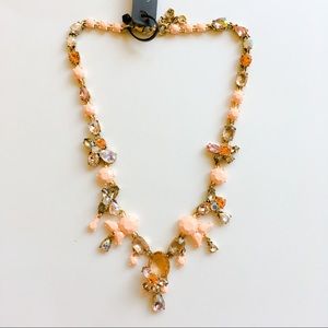 Jcrew peach floral statement necklace Jcrew peach floral statement necklace