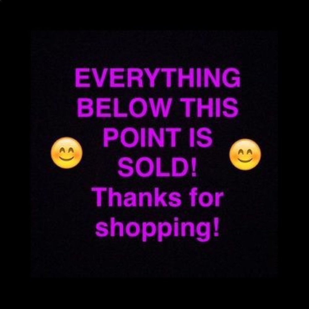 Thank you for shopping my closet