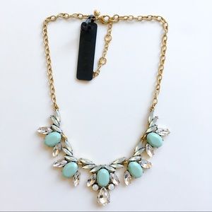 Jcrew mint green flower statement necklace Jcrew mint green flower statement necklace