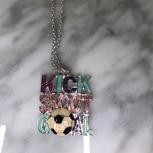 Justice Soccer necklace