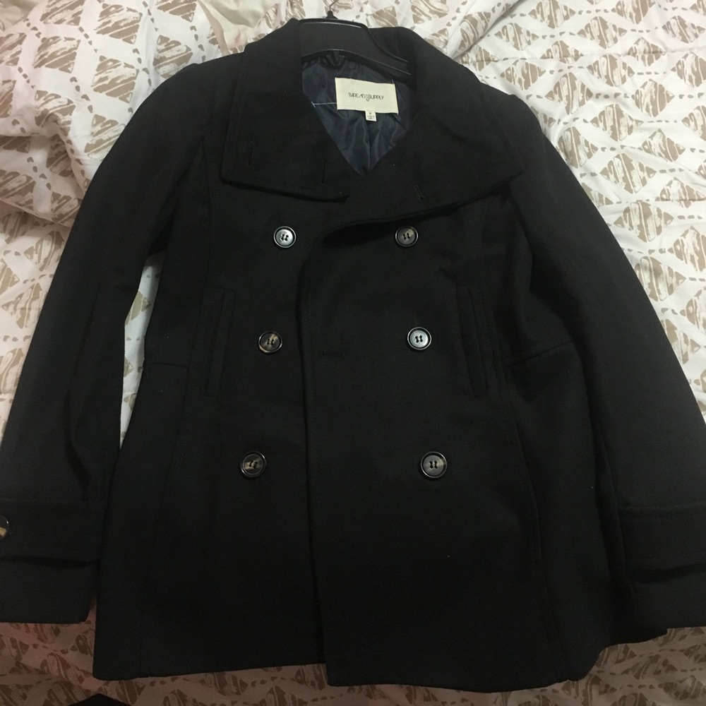 Black winter coat. size m