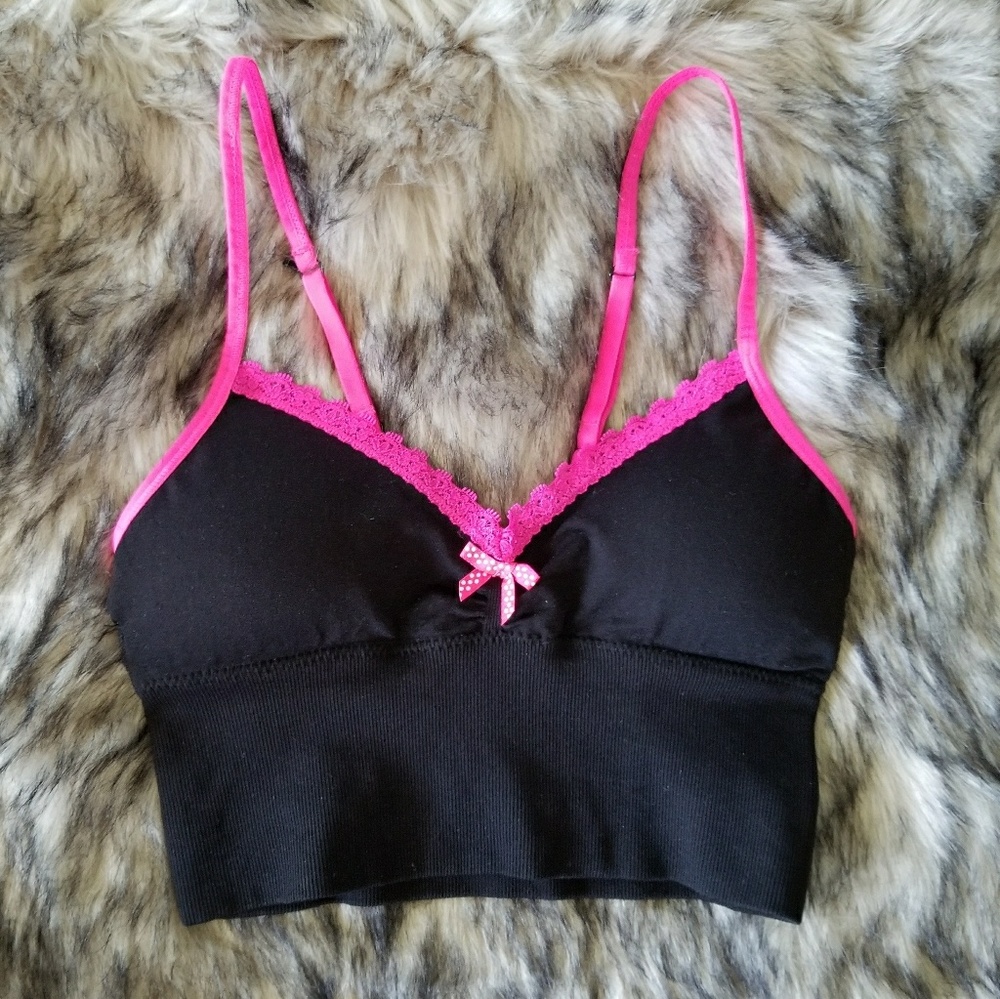 Jenni - Hot Pink and Black Brallette
