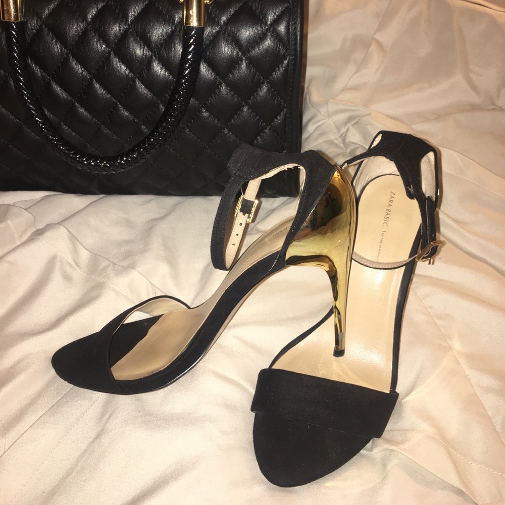 Classy Gold Zara Heels