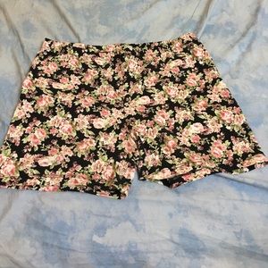 Forever 21 floral spandex short