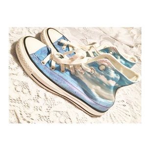 Converse Sky Print High Top All Star Sneakers