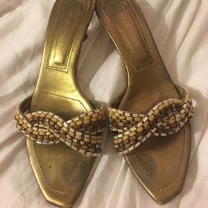 Sergio ROSSi beaded slides