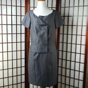 CHLOE ANTHRACITE SHEATH DRESS MADE IN FRANCE