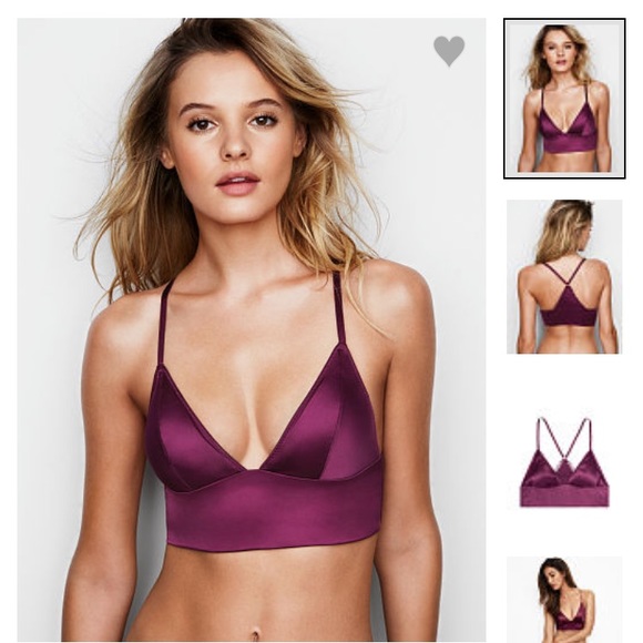 Victoria's Secret Other - Victoria’s Secret Satin Long Line Bralette