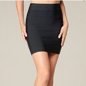BEBE bandage mini skirt