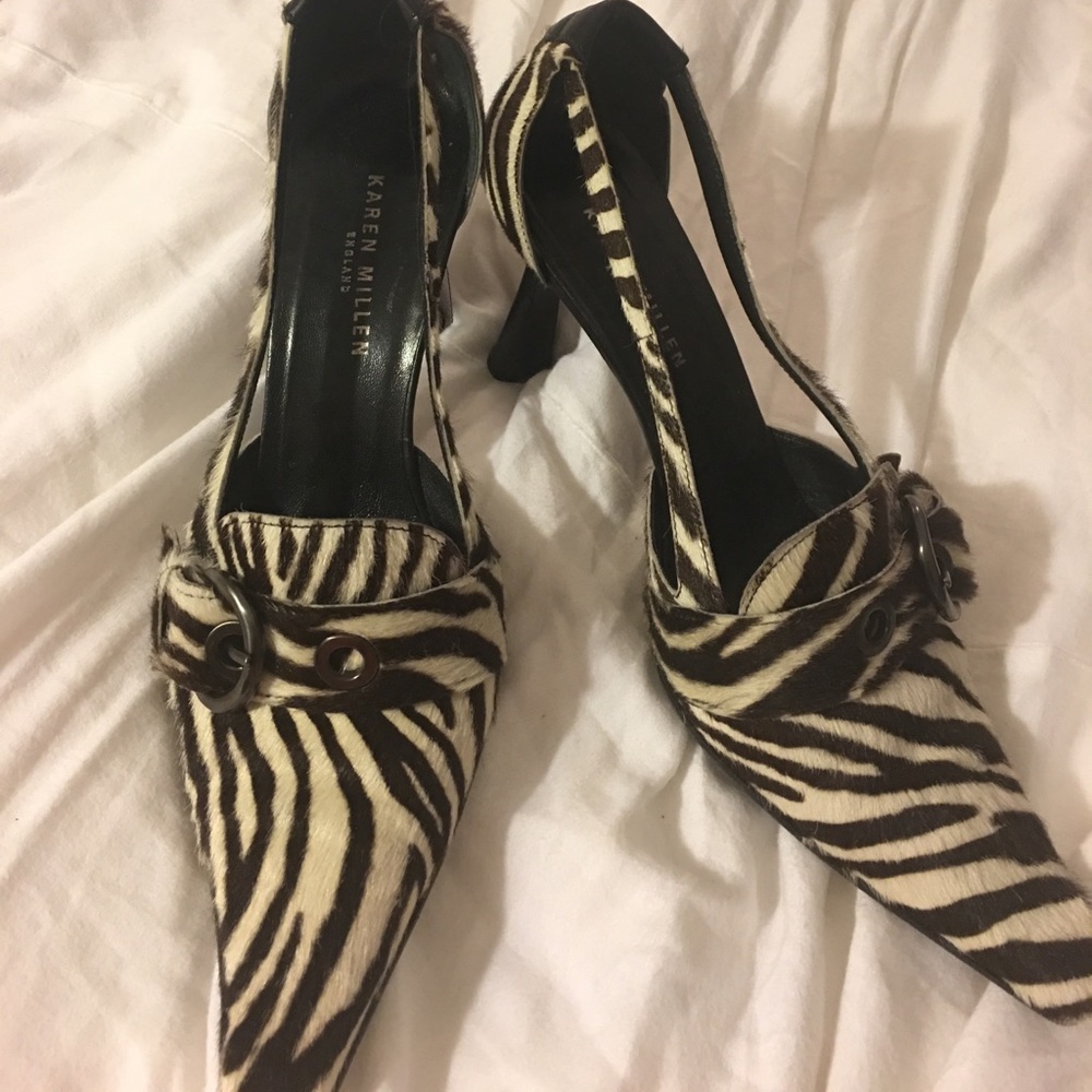 Karen Millen zebra pumps