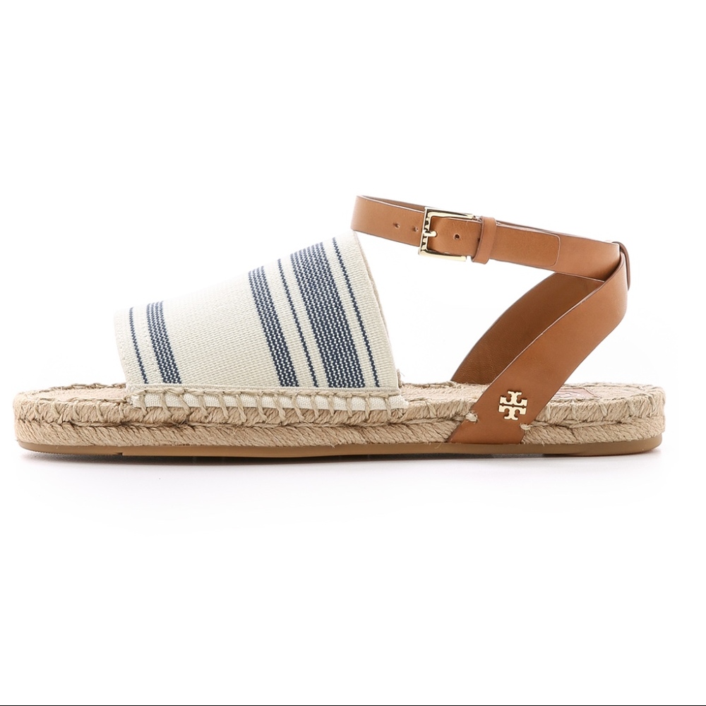 Tory Burch, Espadrille, Blue Stripe