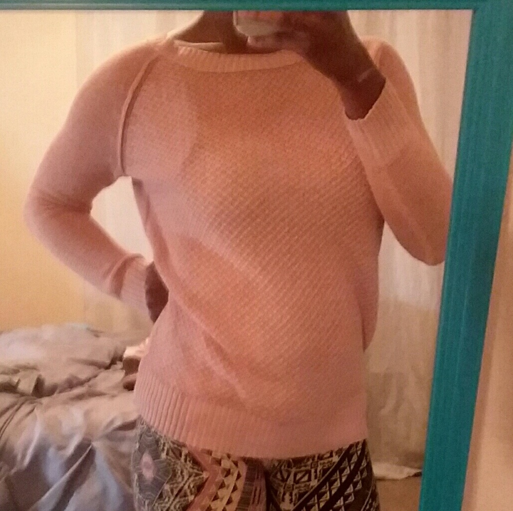 Faded Glory 🍁 NWOT Pink Crew Neck Sweater👕 Small