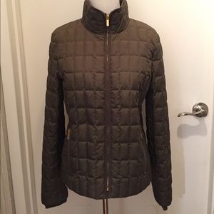 J Crew Quilted Dark Green Puffy Jacket J Crew Quilted Dark Green Puffy Jacket