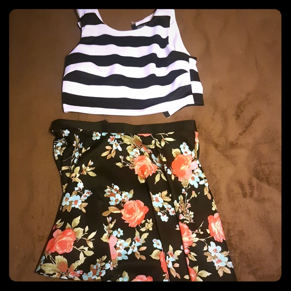 Midnight doll skirt and top