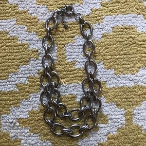 Loft Silver Chain Statement Necklace Loft Silver Chain Statement Necklace