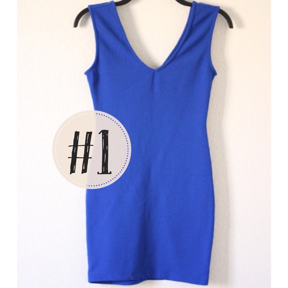 Cobalt Blue Bodycon Dress