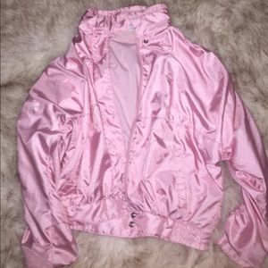 vintage pink adidas jacket
