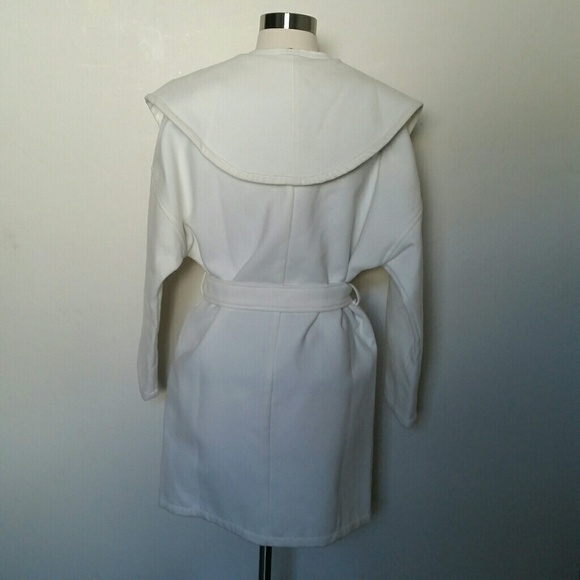 Wide collar fleece coat - Picture 3 of 4