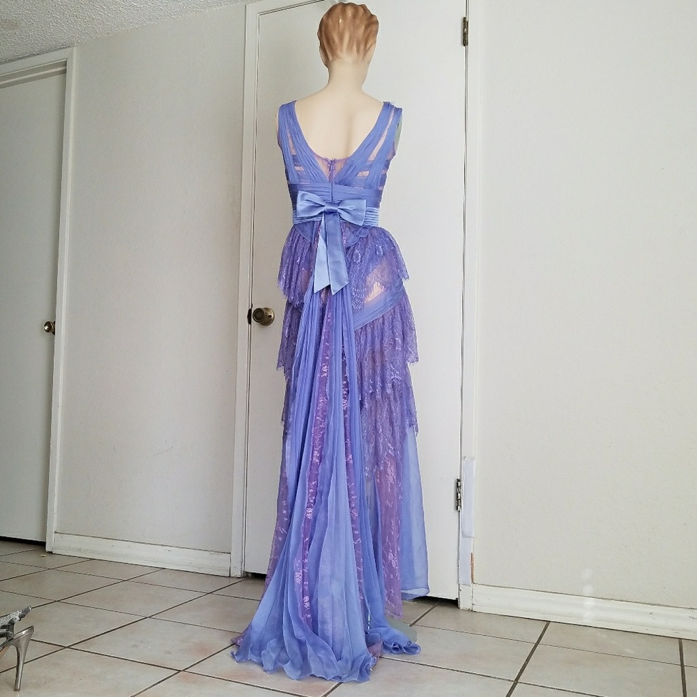 Lara Design Purple Celebrity Prom Dress sz 2 - Picture 2 of 7