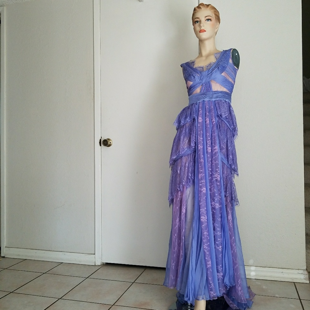 Lara Design Purple Celebrity Prom Dress sz 2 - Picture 4 of 7