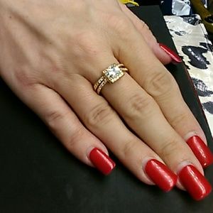 2.0cts White Diamonds 14k / Solid 925 Sterling 2.0cts White Diamonds 14k / Solid 925 Sterling