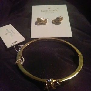 Kate spade set of earrings and bracelet new Kate spade set of earrings and bracelet new