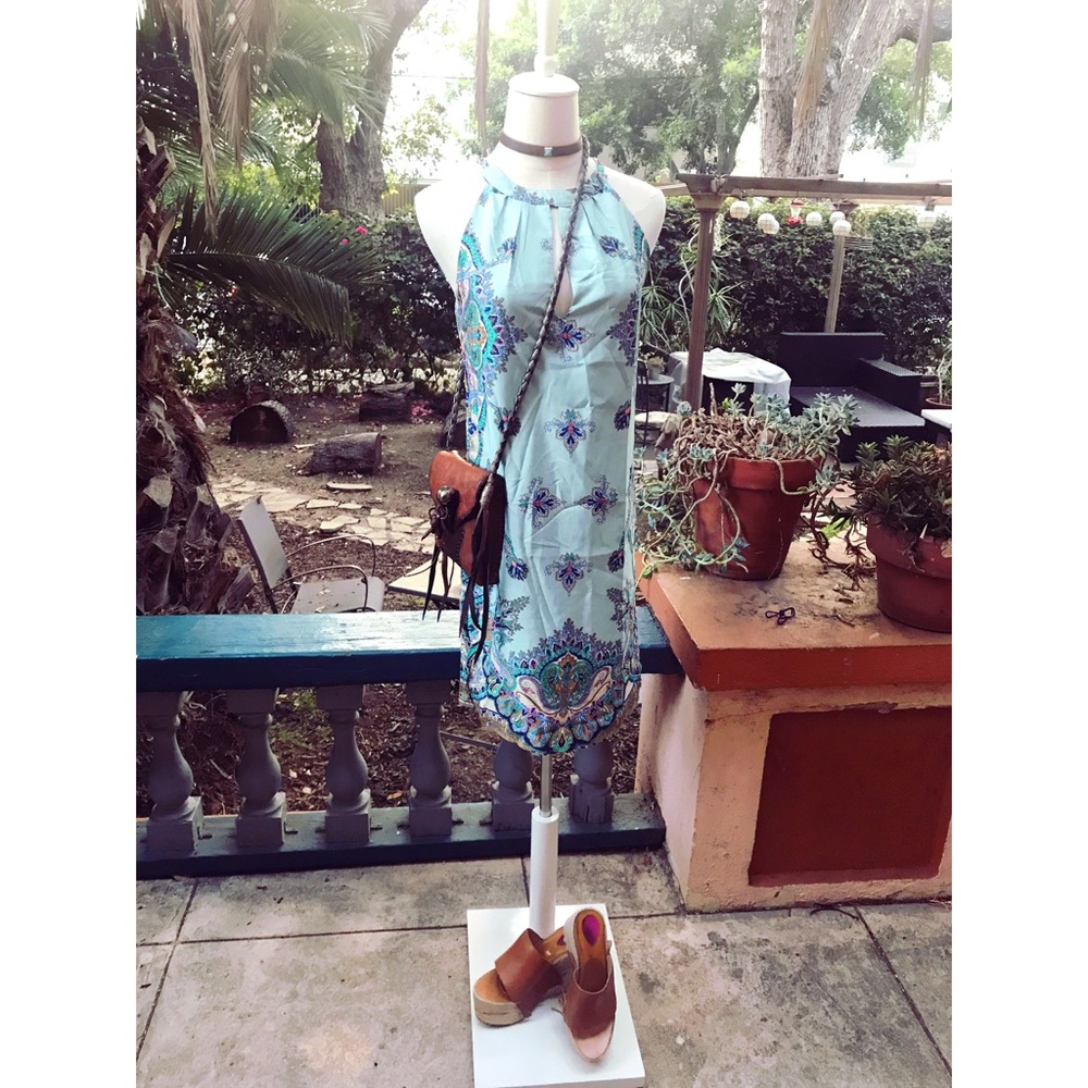 Any three for 20 Beachy silky patterned dress