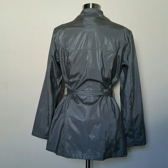 Pleather coat with belt - Picture 2 of 5