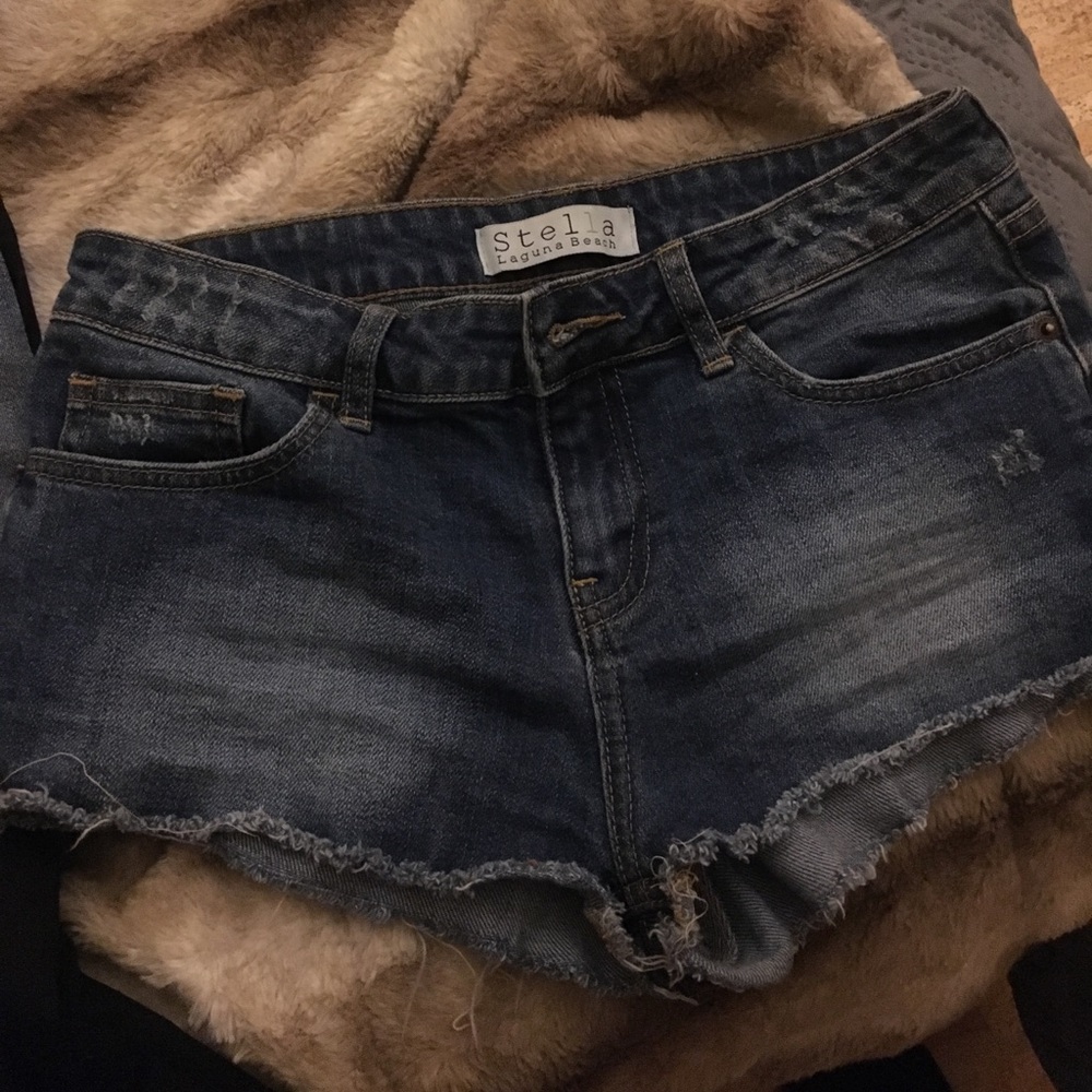 Tight fitting jean short , newly bought