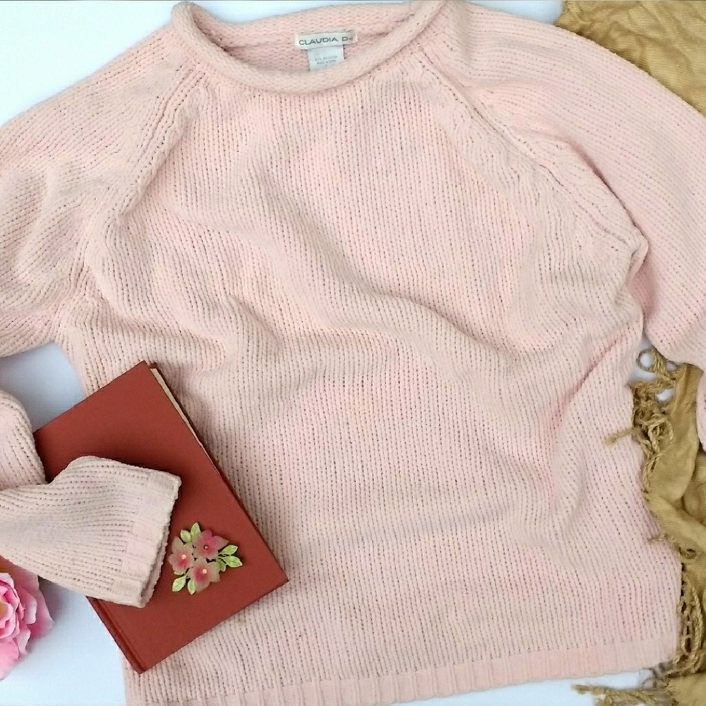 Light Pink Thick Chenille Sweater