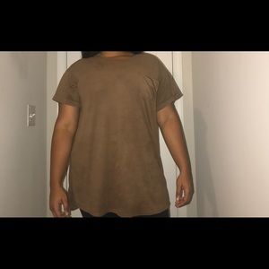 Brown suede shirt dress ⚠️