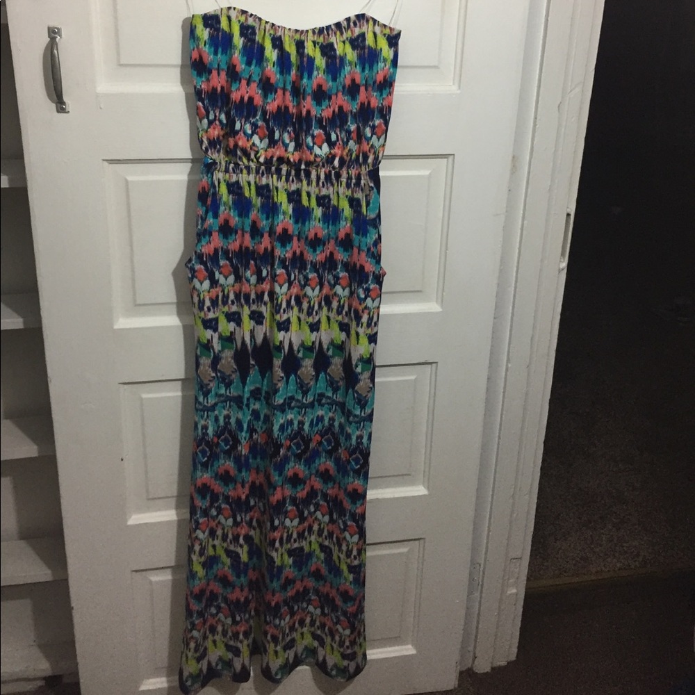 Multi-colored Three Pink Hearts dress