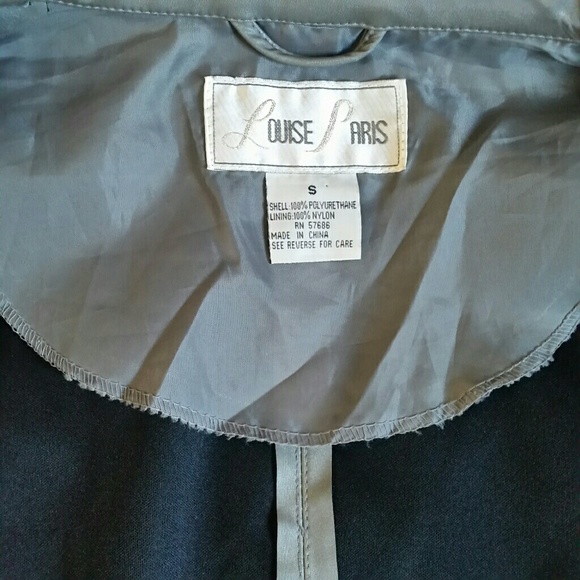 Pleather zip up coat with belt - Picture 3 of 3