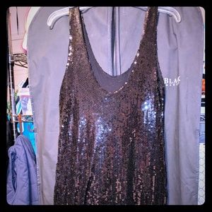 Black sequin dress