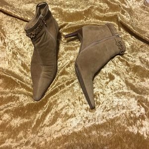COACH Laurie Suede Leather Boots ankle 5.5B zipper COACH Laurie Suede Leather Boots ankle 5.5B zipper