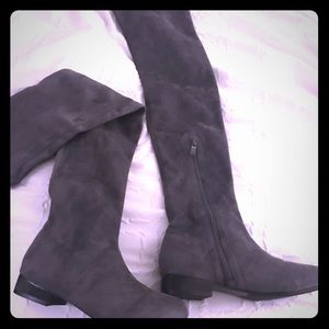 Brand new gray over the knee new boots! Brand new gray over the knee new boots!