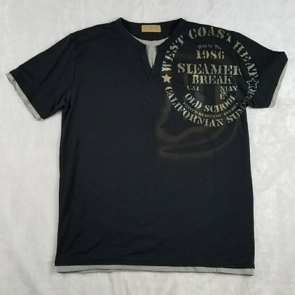 *EUC* Mens black tee Size L
