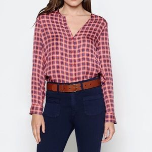 NWOT Joie Rialta 100% Silk Plaid Blouse Medium NWOT Joie Rialta 100% Silk Plaid Blouse Medium