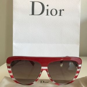 Dior Croisette Framed Sunglasses, Red Dior Croisette Framed Sunglasses, Red
