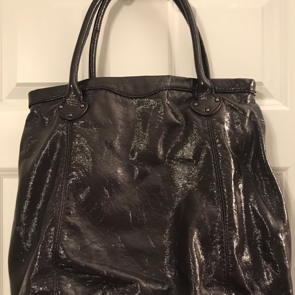 GAP Patent Purple Tote Bag