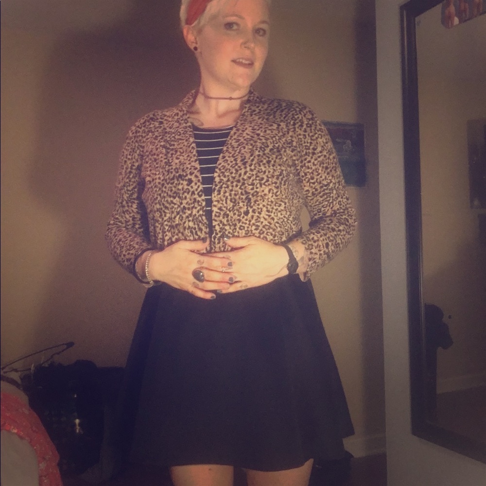 leopard print Calvin Klein cardigan
