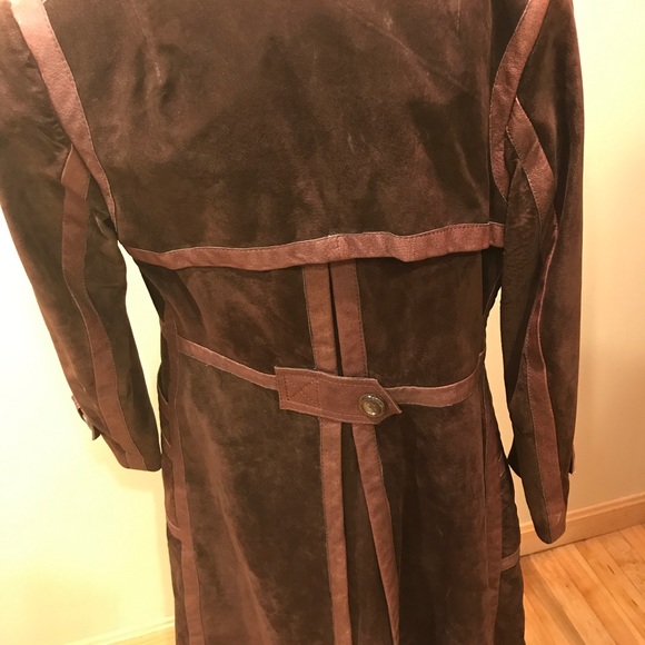 "Pimps Up Fur Down" Suede and Faux Fur Trench - Picture 3 of 8