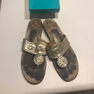 Jack Rogers platinum size 8 sandals.