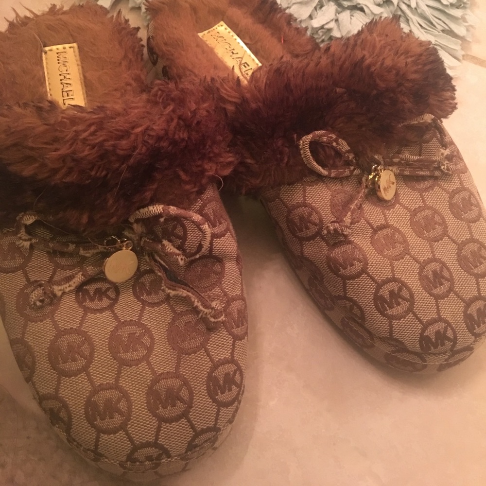 House slippers by Michael Kors