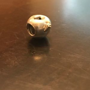 Pandora apple with worm charm