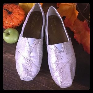 TOMS silver sparkle