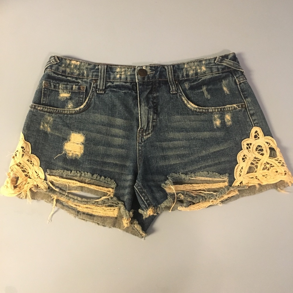 Free People lace shorts