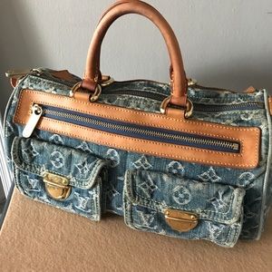 Authentic Louis Vuitton Neo Denim Speedy