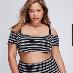 OFF-THE-SHOULDER BIKINI TOP WITH BUILT-IN BANDEAU