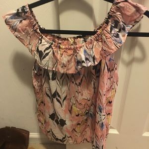 J crew factory sheer off the shoulder blouse M/8